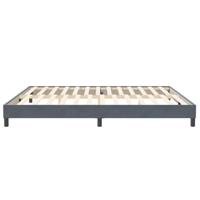 Boxspringbed zonder matras 200x210 cm fluweel donkergrijs - thumbnail