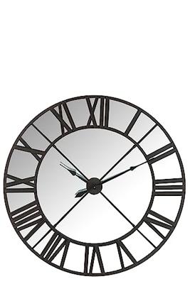 J-Line Klok Spiegel Metaal Zwart 122,5x8,5x122,5 J-Line Klok Spiegel Metaal Zwart 122,5x8,5x122,5