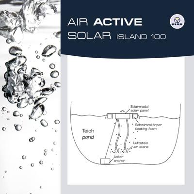 FIAP 2971 Air Active Solar Island 200 Drijvende vijverbeluchting op zonne-energie