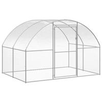 VidaXL Kippenren 3x2x2 m gegalvaniseerd staal - thumbnail