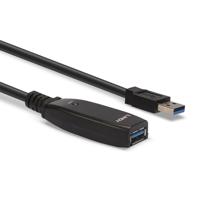 LINDY 43322 USB-kabel USB 3.2 Gen1 (USB 3.0 / USB 3.1 Gen1) USB-A stekker, USB-A bus 15.00 m Zwart - thumbnail