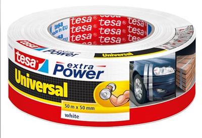 tesa UNIVERSAL 56389-00002-06 Textieltape tesa extra Power Wit (l x b) 50 m x 50 mm 1 stuk(s) tesa UNIVERSAL 56389-00002-06 Textieltape tesa extra Power Wit (l x b) 50 m x 50 mm 1 stuk(s)