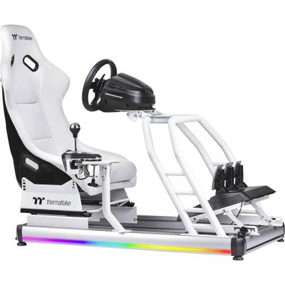 Thermaltake GR500 Snow Racing Simulator Cockpit Racestoel Wit Thermaltake GR500 Snow Racing Simulator Cockpit Racestoel Wit