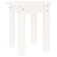 Salontafel 35x35 cm massief grenenhout wit - thumbnail