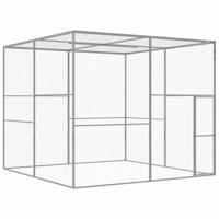 Kattenkooi 3x3x2,5 m gegalvaniseerd staal - thumbnail
