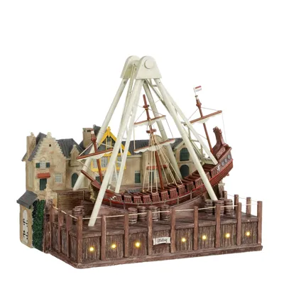 Halve maen werkt op batterijen l29xb21xh26cm Efteling kerst Luville - Luville