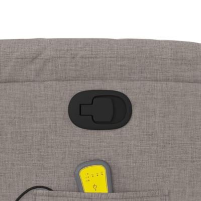 Massagestoel verstelbaar stof taupe