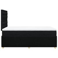 Boxspring met matras stof zwart 120x190 cm - thumbnail