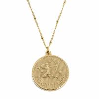 Metalen Horoscoop Hanger Boogschutter Goudkleurig (25 mm) - thumbnail