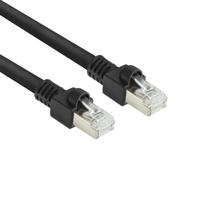 ACT Zwart 1 meter S/FTP CAT7 PUR flex patchkabel snagless met RJ45 connectoren (CAT6A compliant) - thumbnail