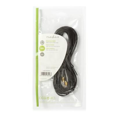 Antennekabel | SMA Male - SMA Male | 5,0 m | Zwart