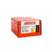 4tecx Spaanplaatschroef verzinkt platverzonkenkop Pozidriv 6,0 x 150 100 stuks - thumbnail