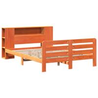 Bedframe zonder matras massief grenenhout wasbruin 180x200 cm - thumbnail