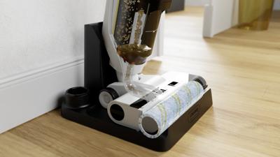 Kärcher FCV 3 vloerreiniger 2-in-1-steelstofzuiger Batterij/Accu Droog en nat HEPA Zakloos 160 W Wit