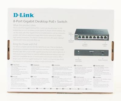 D-Link DGS-1008P Netwerk switch 8 poorten 1 GBit/s PoE-functie - thumbnail