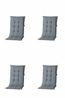 Kissen mona niedrig Basic grey (4 stuks) Madison - Madison - thumbnail