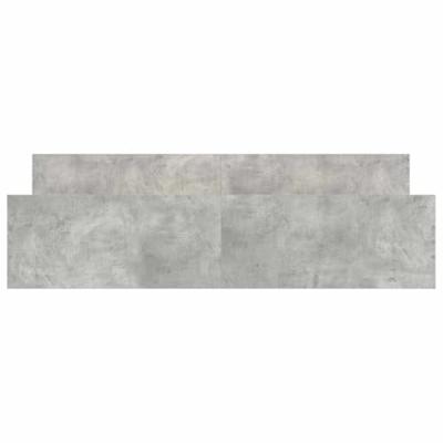 Bedframe met hoofd- en voeteneinde betongrijs 200x200 cm