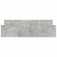 Bedframe met hoofd- en voeteneinde betongrijs 200x200 cm - thumbnail