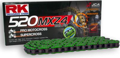 RK Chains 520 mxz4 118 c green/black open