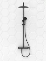 Saqu Total Control regendoucheset met 3 straalsoorten en planchet Ø30cm mat zwart - thumbnail