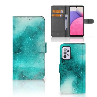 Hoesje Samsung Galaxy A33 5G Painting Blue Hoesje Samsung Galaxy A33 5G Painting Blue