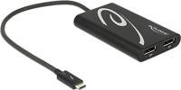 DeLOCK Thunderbolt 3 > 2x DisplayPort adapter - thumbnail