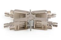 Digitus RJ45-koppeling Netwerk Adapter CAT 6a (losse kabel CAT 7), CAT 6A, CAT 6 [1x LSA - 1x LSA] Zilver - thumbnail