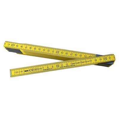 Duimstok lengte 2 m mm/cm EG III hout geel BMI