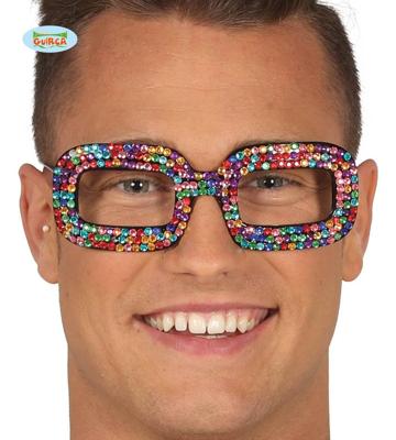 Disco Bril multikleur glinsterend