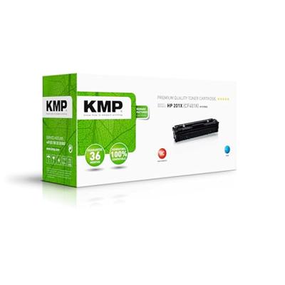 KMP Toner vervangt HP 201X, CF401X Compatibel Cyaan 2300 bladzijden H-T215CX 2536,3003 KMP Toner vervangt HP 201X, CF401X Compatibel Cyaan 2300 bladzijden H-T215CX 2536,3003