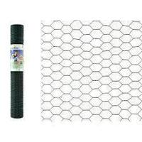 Zeskant gepl. 13x1.0mm x 100cm x 5m ral 6005 groen Giardino - Giardino - thumbnail