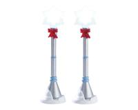Kerstfiguur Snowflake lamp post set of 2 b/o 4.5v LEMAX - Lemax - thumbnail