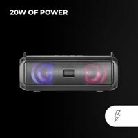Mars Gaming MSB-XT, Draagbare Luidspreker + Soundbar 2in1, Dynamische RGB Verlichting, 4 Drivers 20W Geluidssysteem, Bluetooth 5.3 Luidspreker + AUX/MicroSD/USB/FM Radio, Zwart - thumbnail