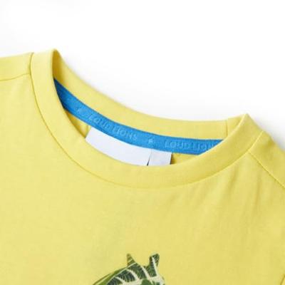 Kindershirt met girafprint 140 geel Kindershirt met girafprint 140 geel