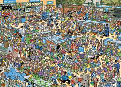 Jumbo legpuzzel Jan van Haasteren De Drogisterij 1000 stukjes