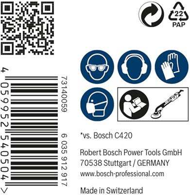 Bosch Accessoires Expert M480 schuurnet voor gipsplaatschuurmachines 225 mm, K220 - 1 stuk(s) - 2608900712