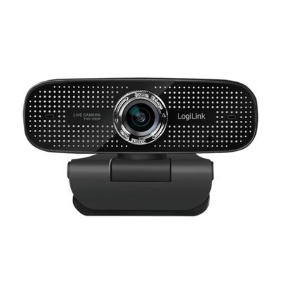 LogiLink Webcam Webcam 1920 x 1080 Pixel Klemhouder, Microfoon