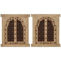 Wanddecoratie Home ESPRIT Beige Natuurlijk Venster 45 X 5 X 51 cm - thumbnail