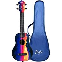 Flight Travel Series TUS-EE Sunset Elise Ecklund Signature sopraan ukelele met gigbag - thumbnail