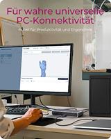 ICY BOX IB-DK8801-TB4 notebook dock & poortreplicator Bedraad Thunderbolt 4 Antraciet, Zwart - thumbnail