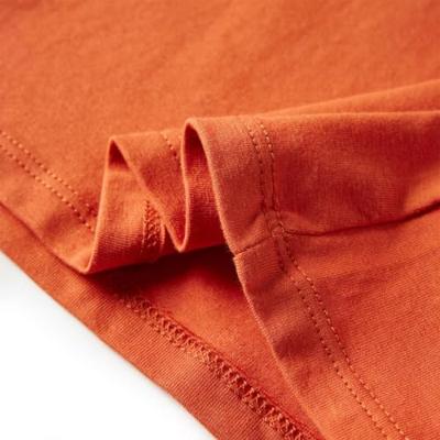 Kindershirt met lange mouwen eekhoornprint 92 oranjebruin