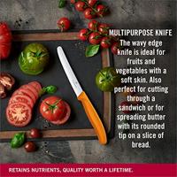 Victorinox 6.7836.L119 Tomaten- en worstmes Oranje - thumbnail