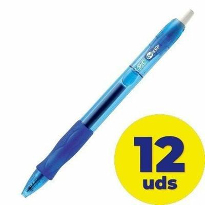 Gelschrijver Bic Gel-ocity medium blauw | 12 stuks