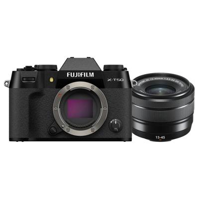 Fujifilm X-T50 zwart + XC 15-45mm