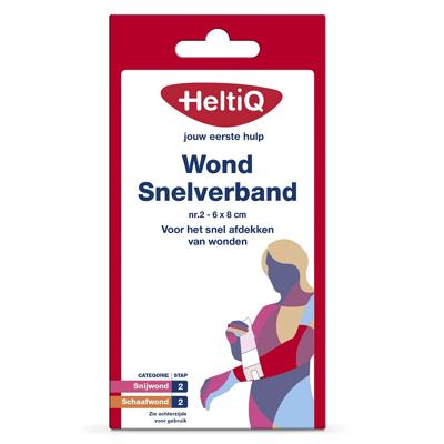 HeltiQ Wondsnelverband Nr.2 6x8 cm HeltiQ Wondsnelverband Nr.2 6x8 cm