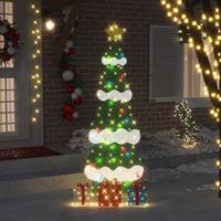 Verlichte Kerstboom met 3 Cadeau Dozen 2D Warm Wit 210 cm - thumbnail
