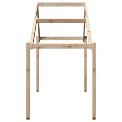 Kinderbedhuisje 203x95,5x142 cm massief grenenhout