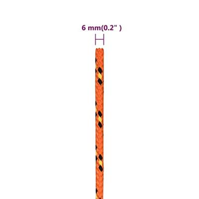 VidaXL Boottouw 6 mm 50 m polypropyleen oranje VidaXL Boottouw 6 mm 50 m polypropyleen oranje