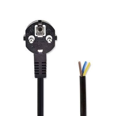 Stroomkabel | Schuko Plug - Open Kabeleinde | 1,80 m | Zwart