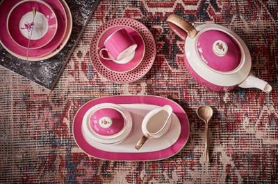 Pip Studio Pip Chique Cappuccino Kop & Schotel Roze